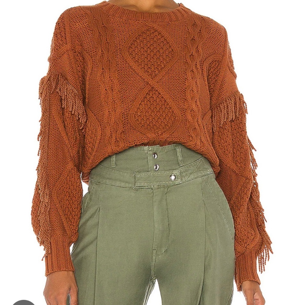 Line and Dot Jasper Fringe sweater!